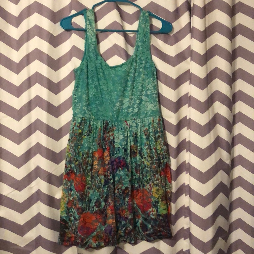 Green/Flora Dress